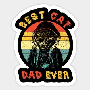 Best Cat Dad Ever Sticker